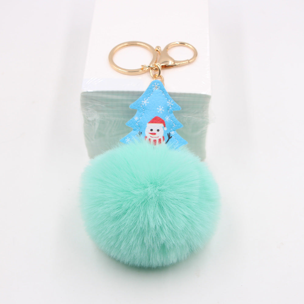 Wholesale Christmas Fur Ball Keychain